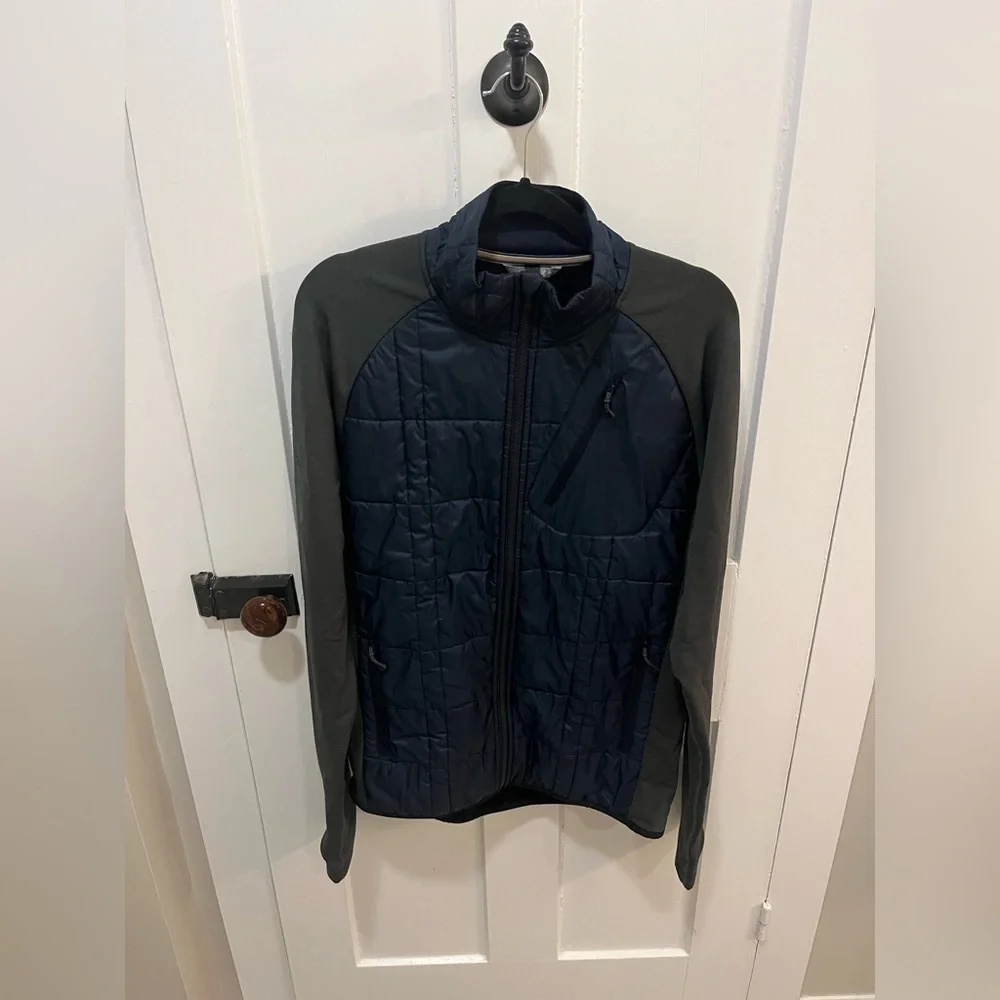 SmartWool Men's Corbet 120 Performance Jacket Merino Wool Blue Gray Size Large